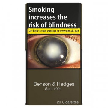 Benson & Hedges Gold 100's - Click to Enlarge
