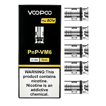 Voopoo PnP-VM6 mesh coils 0.15Ohm. - Click to Enlarge