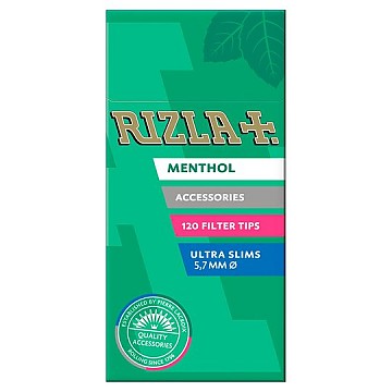 Rizla Ex Slim Menthol Filter Tip - Click to Enlarge